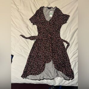 Collection by Bobeau black coral dress